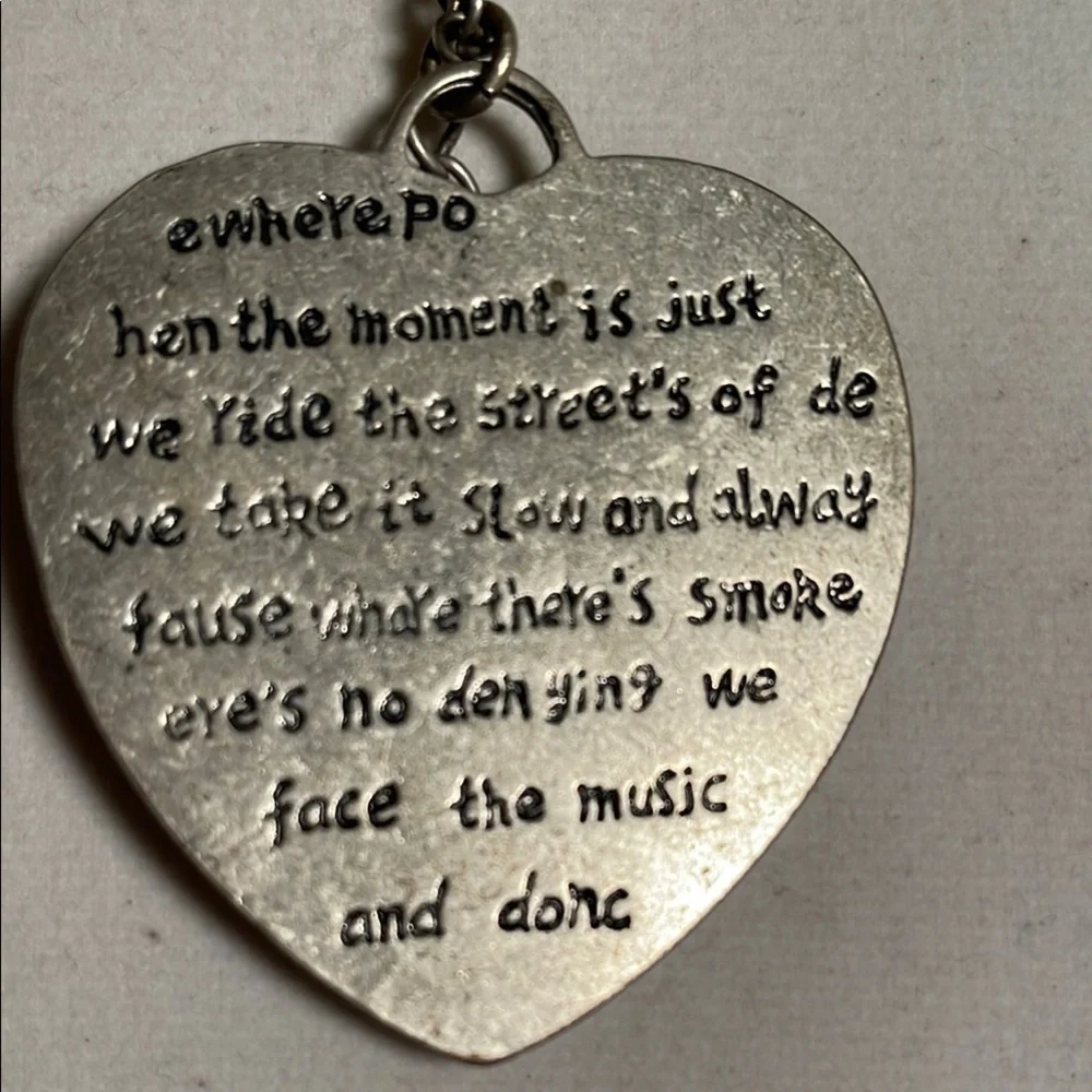 Elegant Silver Heart Pendant Necklace